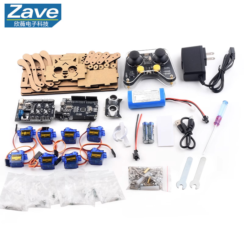 Diy Electronics India - Slimme programmeer- en ontwikkelingsrobot, viervoeter bionische