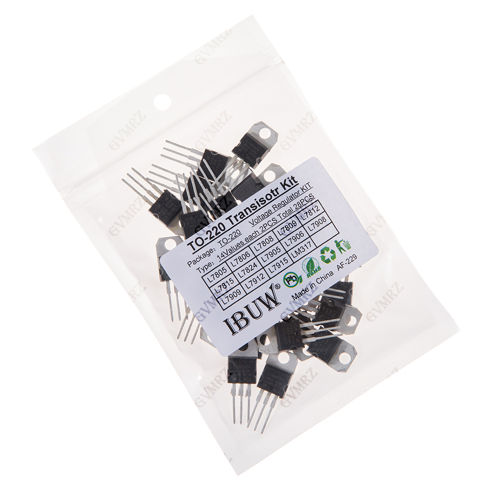 Lm317 Voltage Regulator - 28PCS L7805 14 waarden TO-220 transistorkit