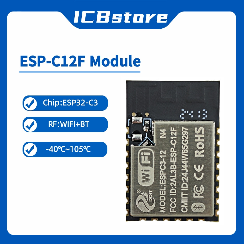 Esp32 Wifi Bluetooth - ESP32-C3-serie module ESP-C12F seriële poort WIFI