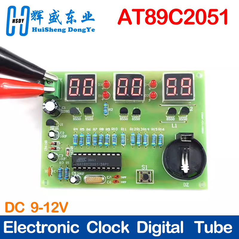 Diy Electronics Youtube - DIY Kits AT89C2051 Elektronische Klok Digitale