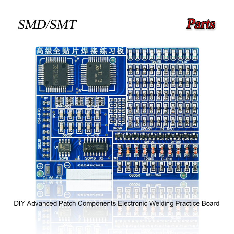 Diy Electronics Workbench - 02-patchcomponenten Elektronische lasoefenbordkit SMD / SMT