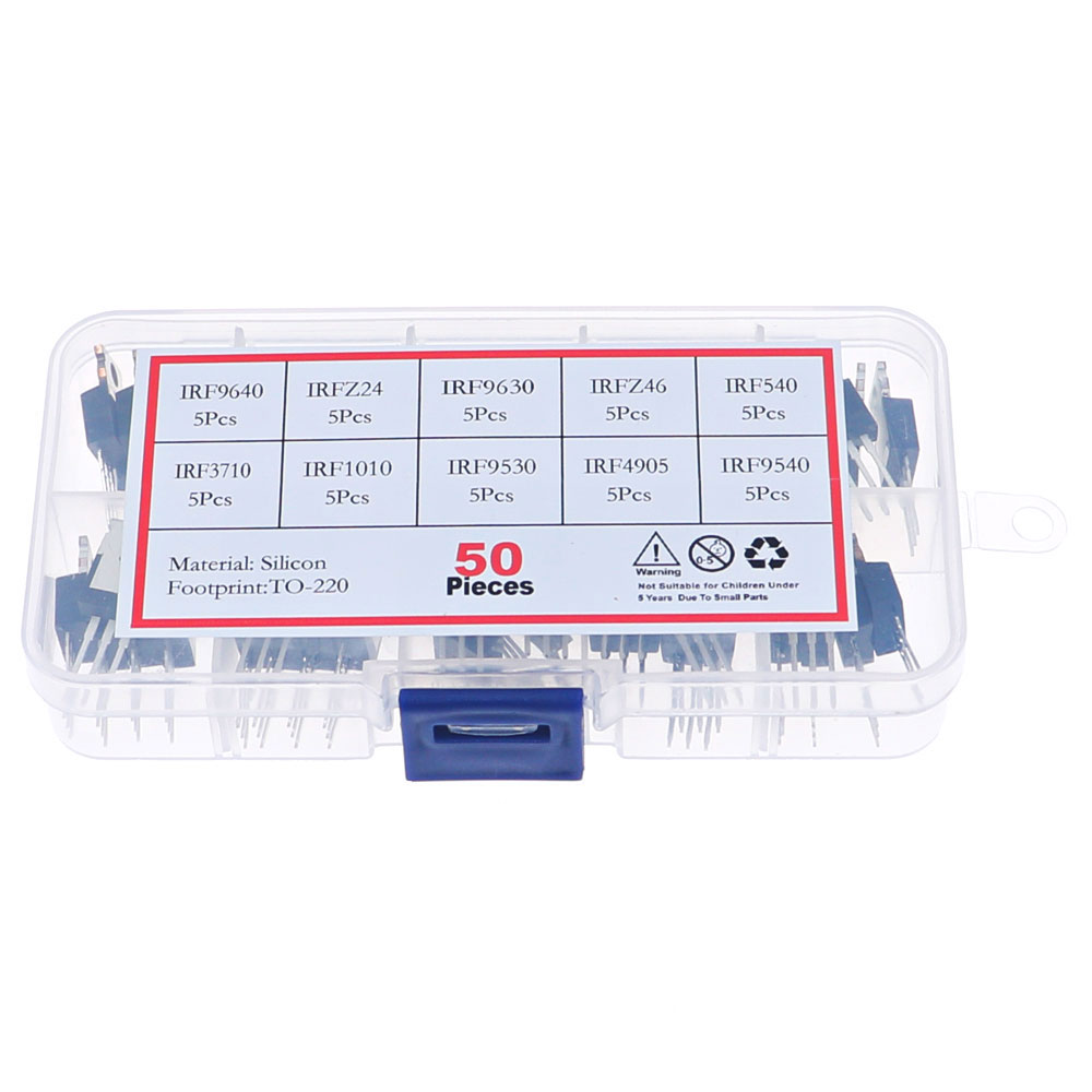 Mosfet Transistor Set - 50Pcs 10 Waarden Mosfet Transistor Kit