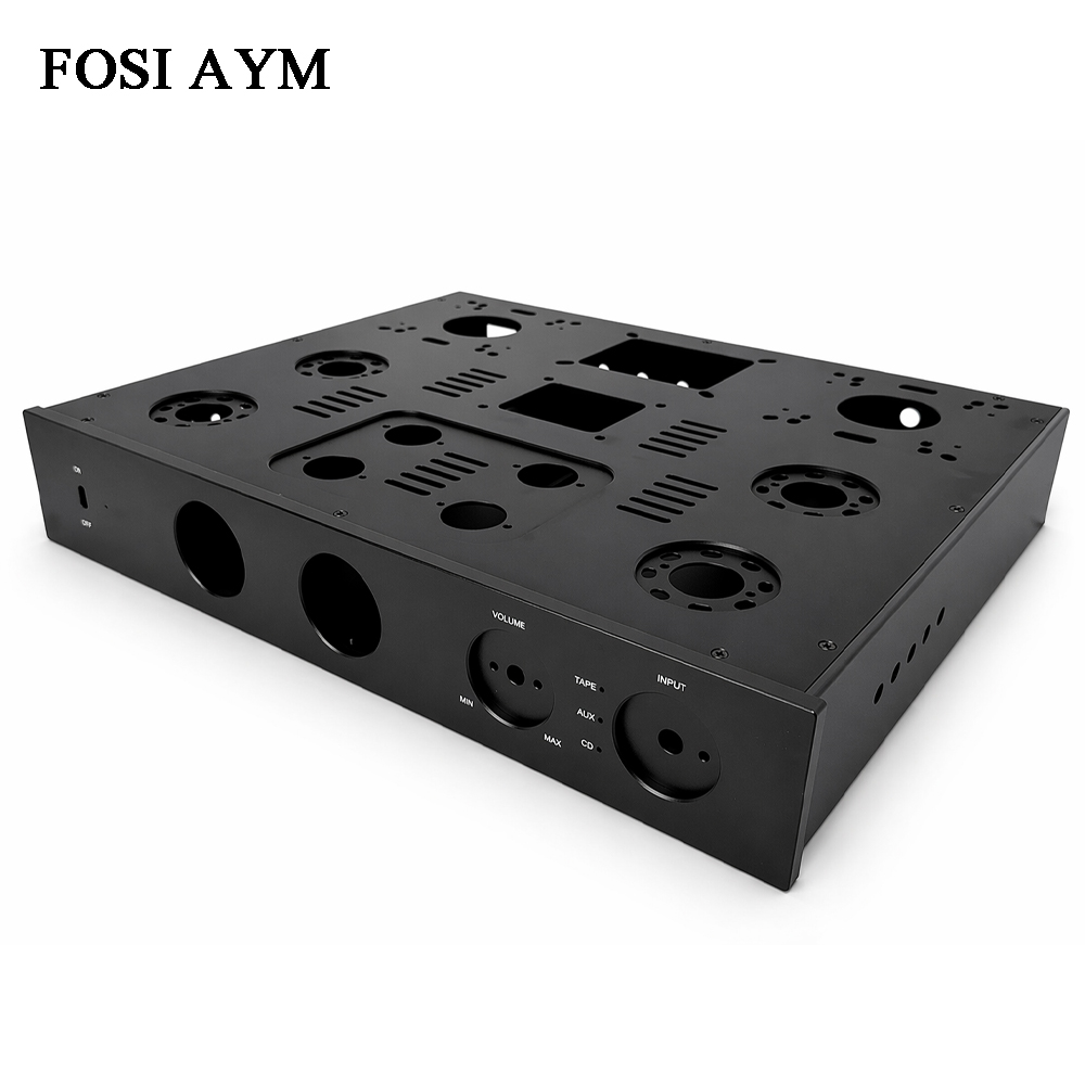 Diy Analog Electronics - FOSI AYM 415x330x70mm Volledig Aluminium Versterker