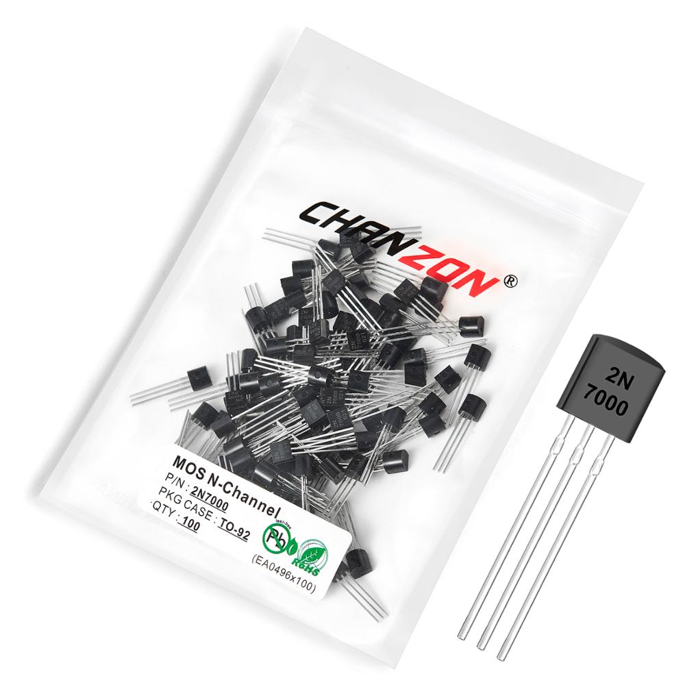 Diy Electronics Youtube - 100Pcs 2N7000 Om-92 N-Kanaals Mosfet Bipolaire