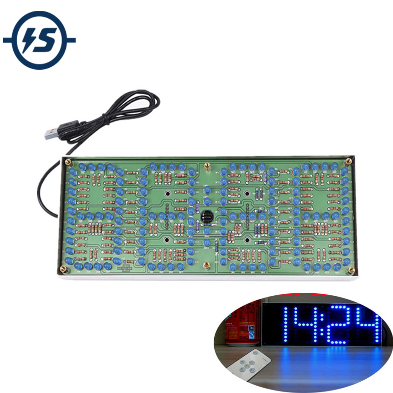 Diy Electronics India - ECL-132 DIY Kit Blauw Klok Scherm