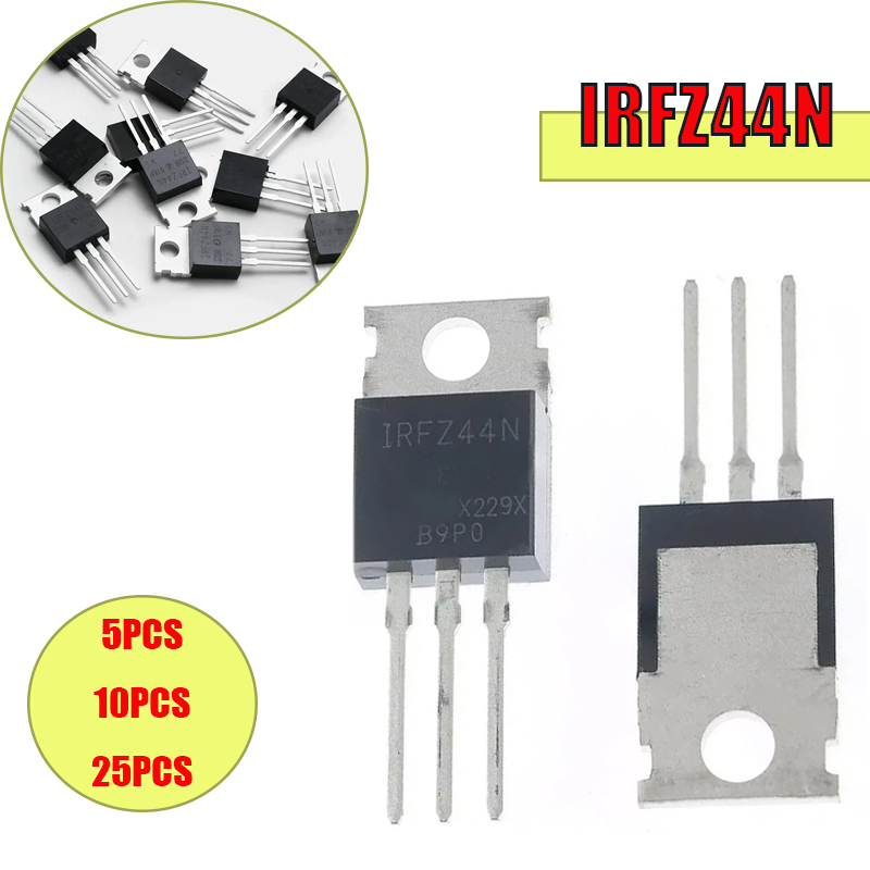 5/10/25PCS IRFZ44N TO-220 IRFZ - Mosfet Transistor Set recensie en prijs