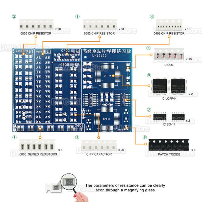 08-patchcomponenten Laspraktij - Diy Electronics Workbench recensie en prijs