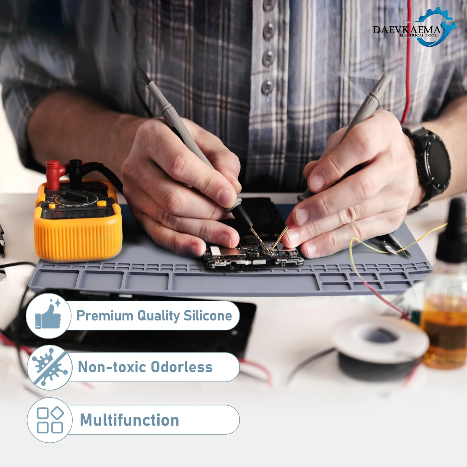 Magnetisch siliconen soldeerpa - Diy Electronics Repair recensie en prijs