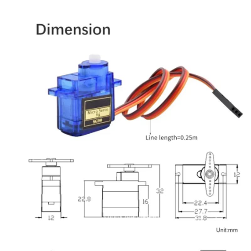 2/4 stuks SG90 Servomotor Micr - Servo Motor Sg90 recensie en prijs