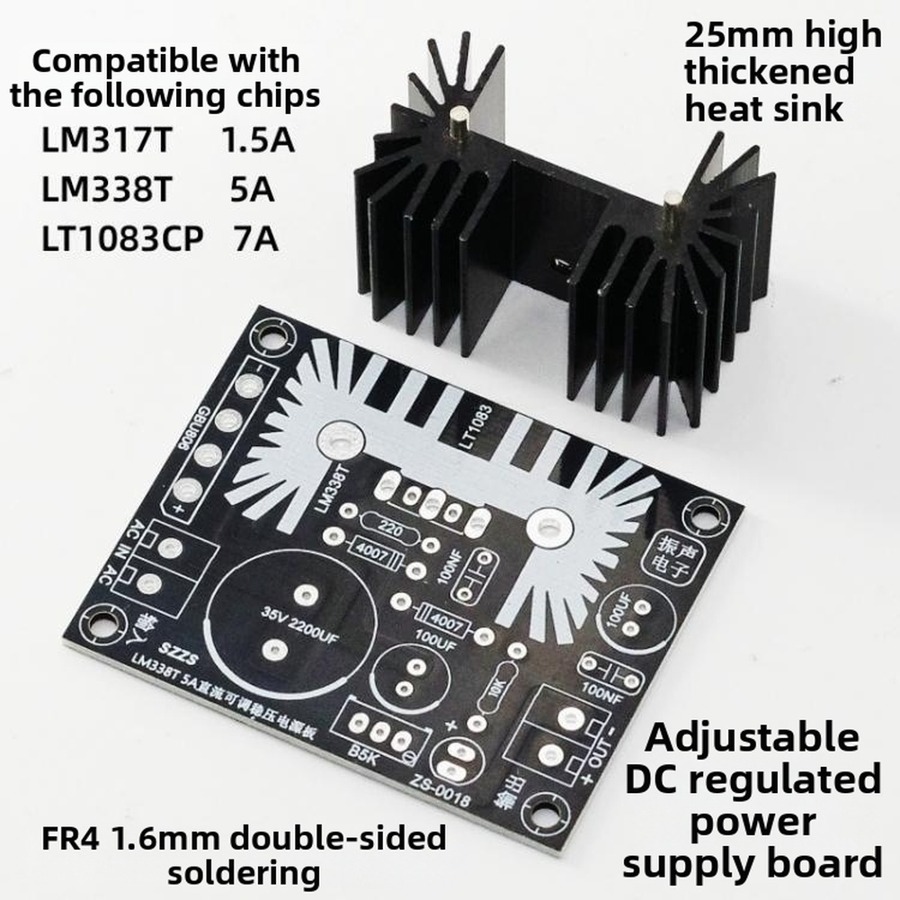 Verstelbare DC lineaire gerege - Lm317 Voltage Regulator recensie en prijs